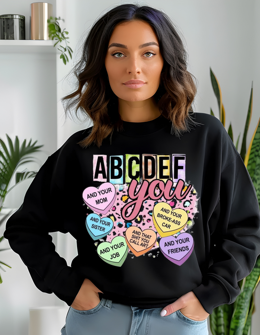 ABCDEF You, everyone but your dog