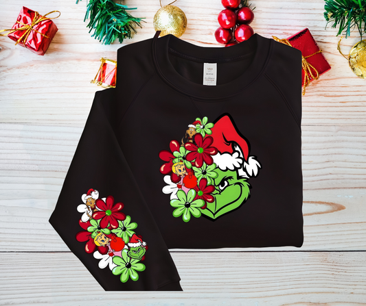 Floral grinch with cindy Lou Hou