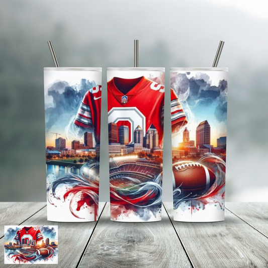 Ohio State Football tumbler Style 1