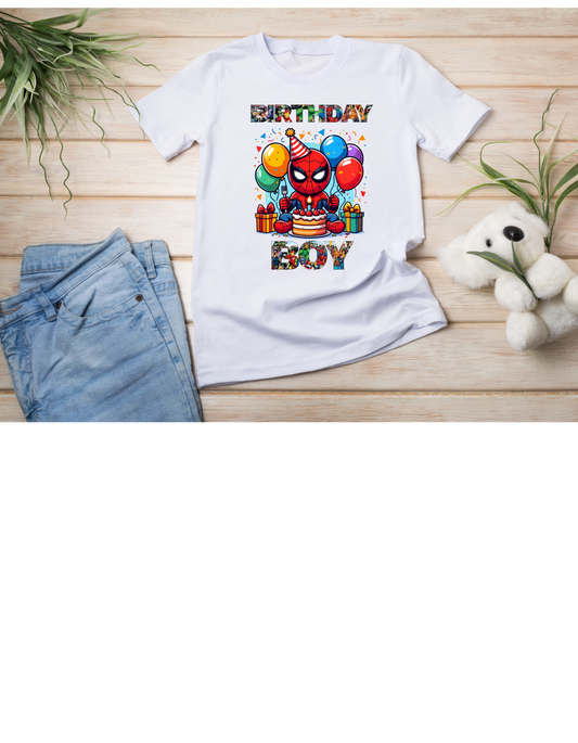 Spiderman Birthday Tshirt