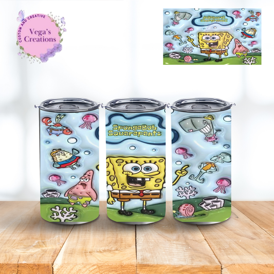 Sponge Bob Square Pants 3D Tumbler