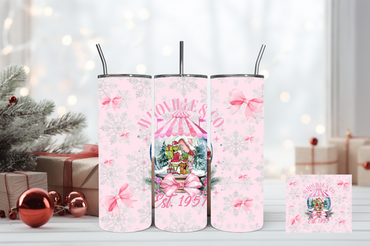 Pretty Pink Whosville Tumbler