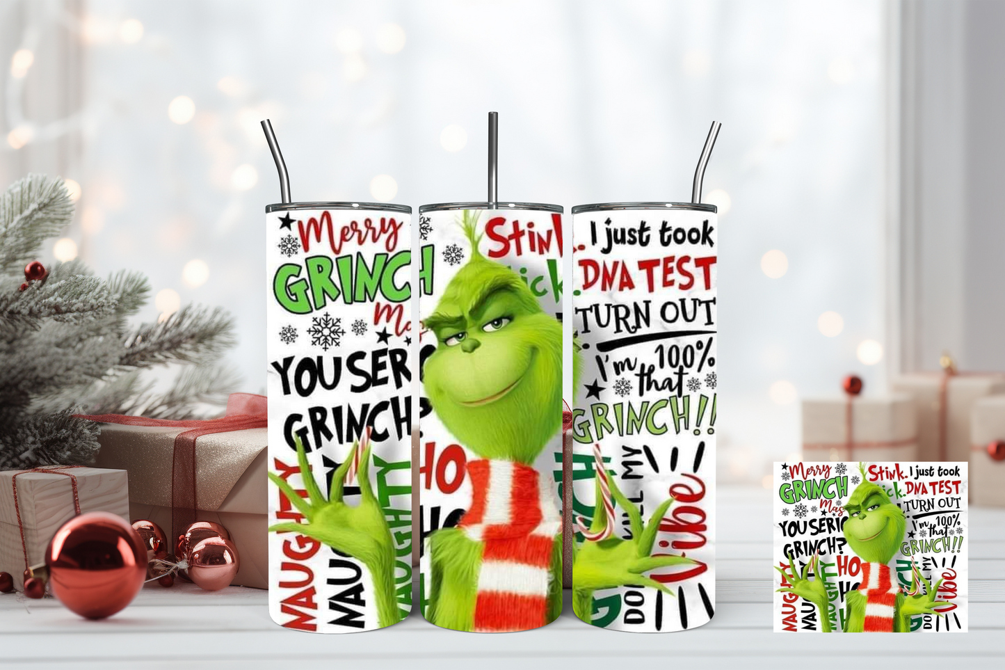 My Mini and Me Grinch Tumblers